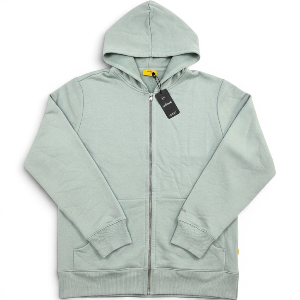 Allbirds Anytime Full Zip Hoodie Mens XL Bark Grey Organic Cotton Blend NWT New